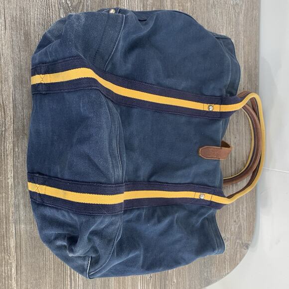 Vintage POLO Ralph Lauren Rugby PERSEVERANTIA DUCK CANVAS Shoulder Tote Bag - Picture 7 of 11